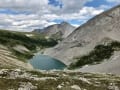 Stenton Lake at 2300 m. A great spot to hang out for the day, and to spend the night.