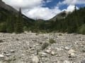The flood-ravaged Exshaw Creek.