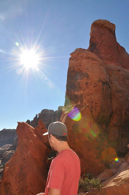 Beatingthe sun in Canyonlands