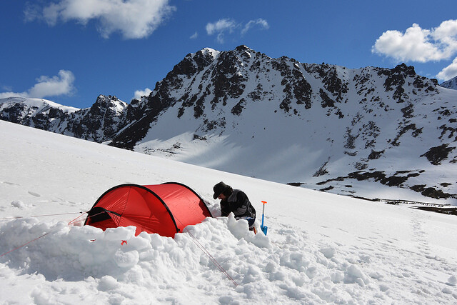 camping during winter