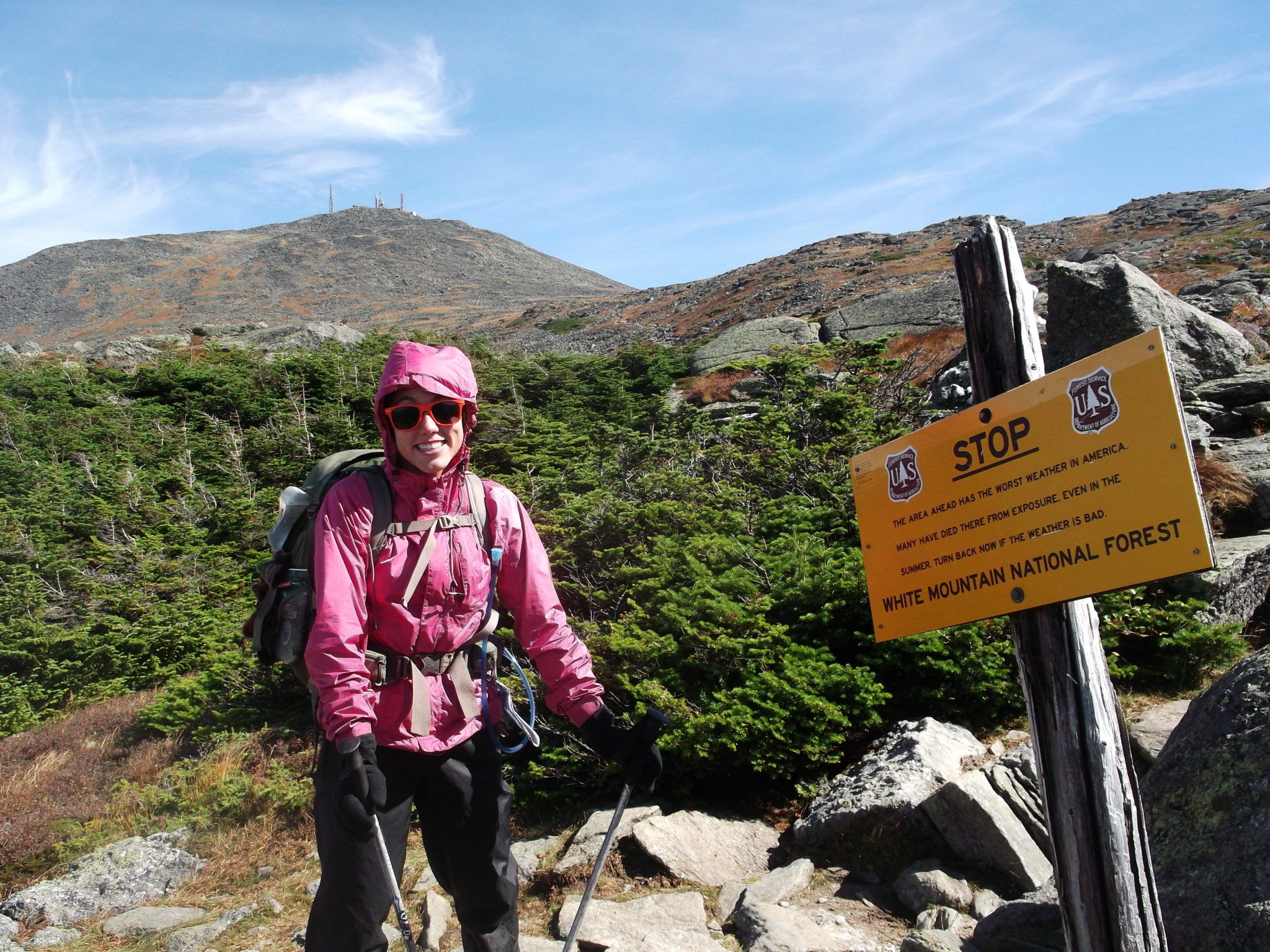 rain wind jacket while fall autumn hiking