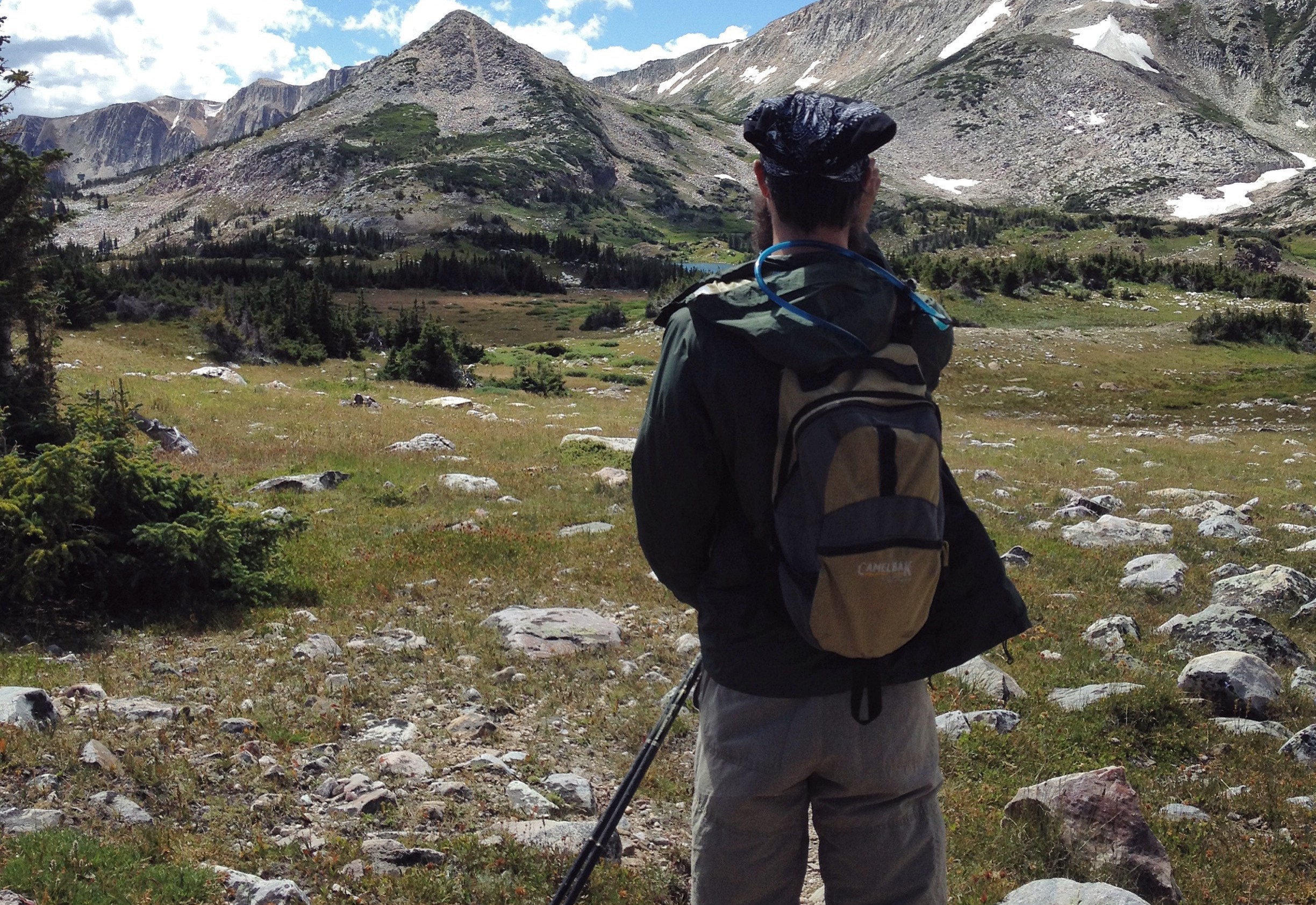 Alone on the trail in Wyoming
