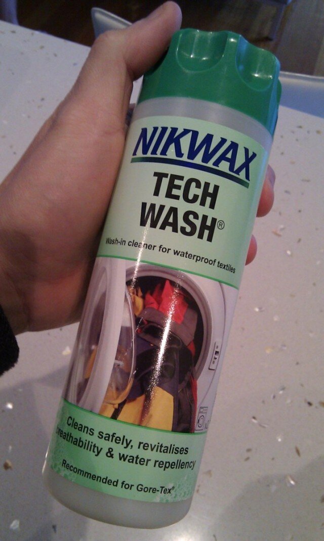 tech wash - down waterproof goretex washing detergent soap by nikwax