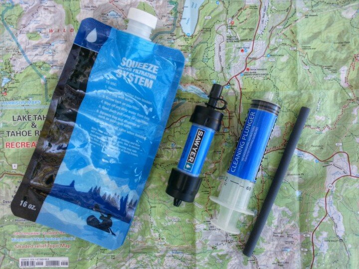 sawyer mini water filter and bottle
