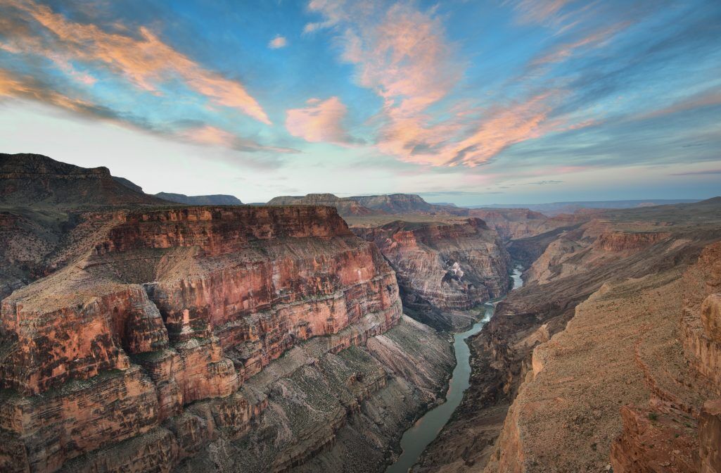 sunset in grand canyon national park