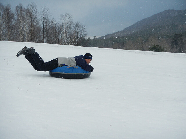 tubing on snow