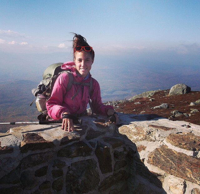wind resistant jacket on hiker in windy weather