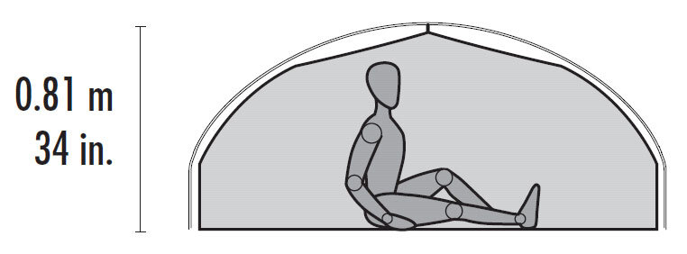 dimensions of msr carbon reflex 2 tent
