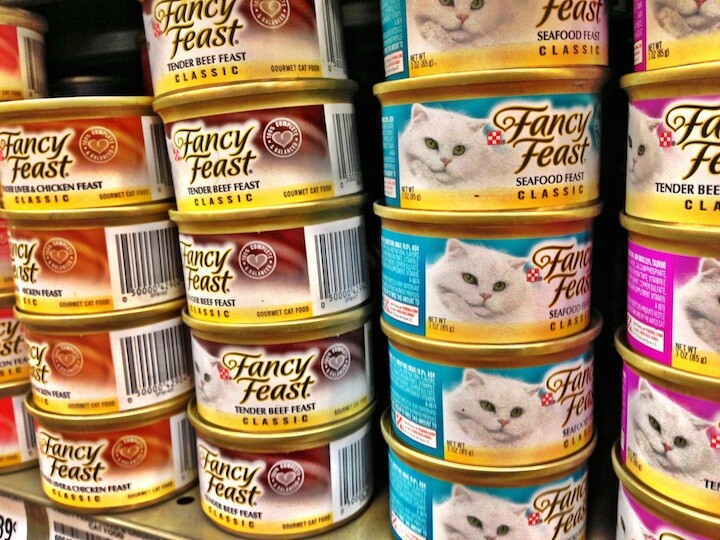 cat food cans