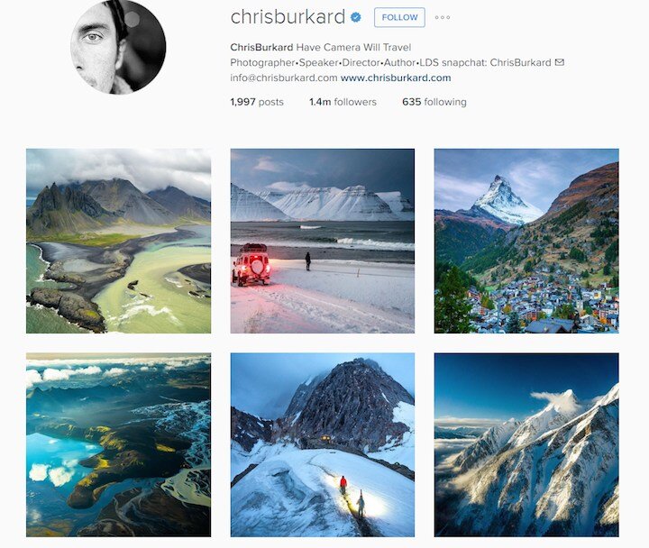 Chris Burkard @chrisburkard on instagram