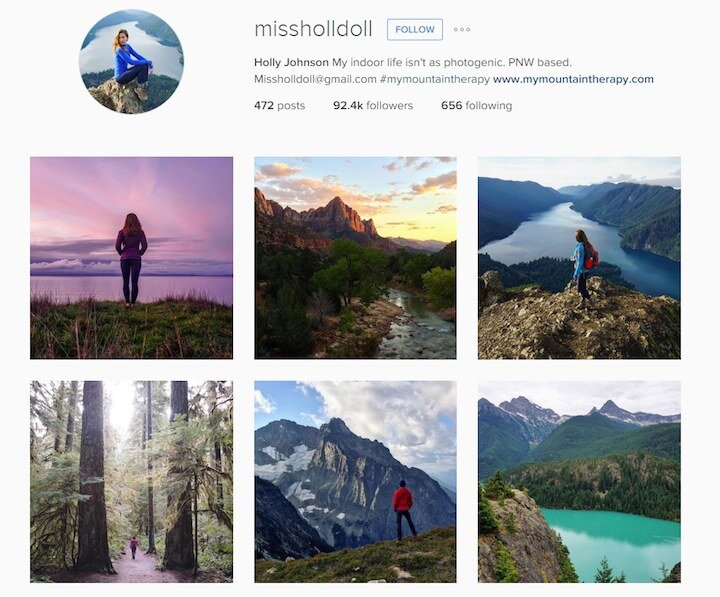 Holly Johnson @missholldoll on instagram