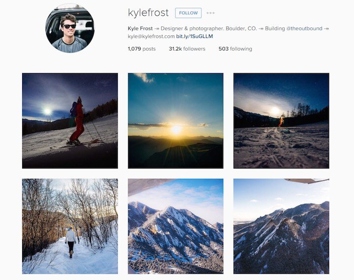 kyle frost on instagram @kylefrsot