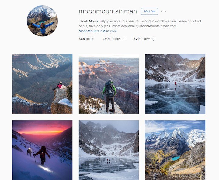 Jacob Moon on instagram @moonmountainman