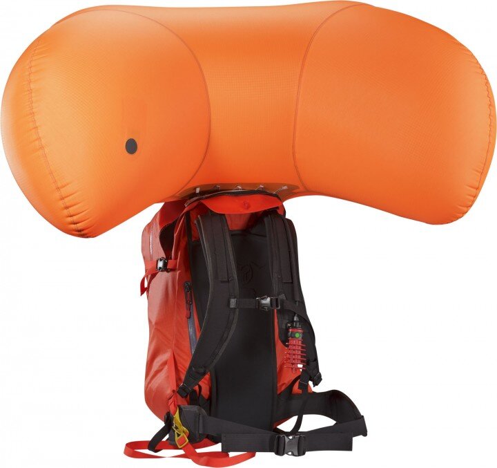 Arcteryx Voltai -30avalanche pair bag - shown deployed