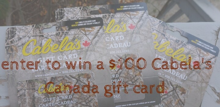 Enter to win one of three $100 Cabela’s Canada Gift Cards