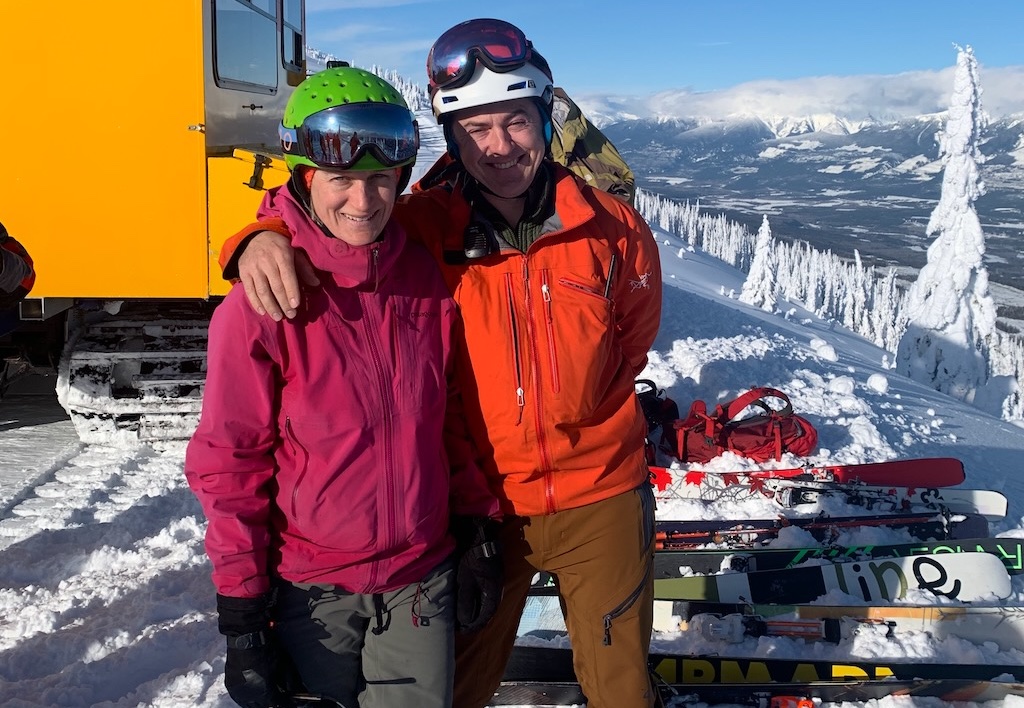 alicja and mike cat skiing