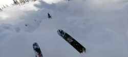 Avalanche hits skier in scary helmet cam video
