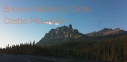 Climbing Brewer’s Buttress on Castle Mountain