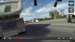 Cars vs. Cyclist – cyclist almost gets away unscratched