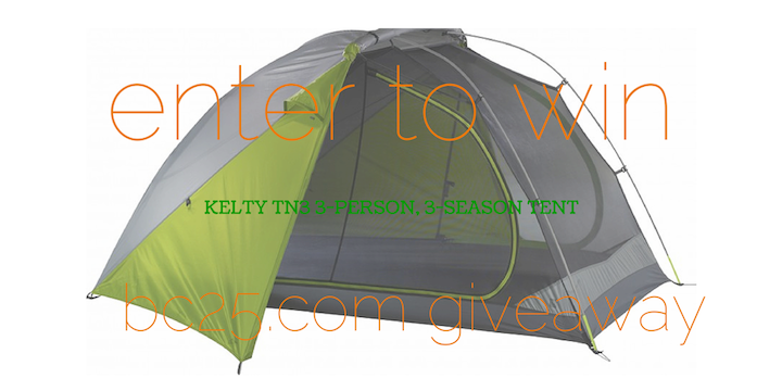Enter to Win Kelty TN3 3-Person, 3-Season Tent