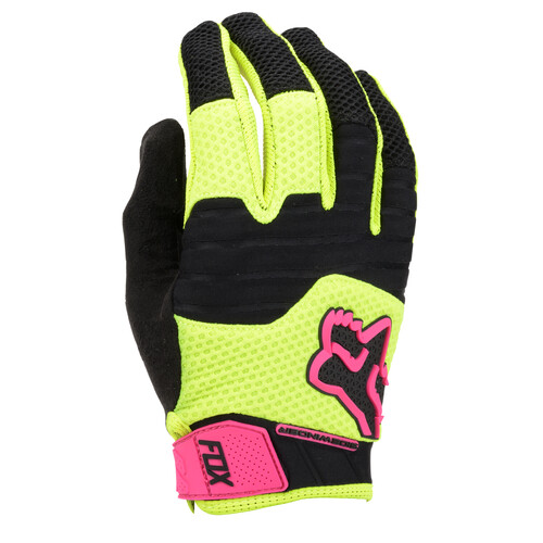 Fox Sidewinder gloves in Flo Yellow. Image from Nashbar.com