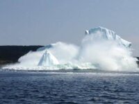 Newfoundland iceberg collapse caught on camera