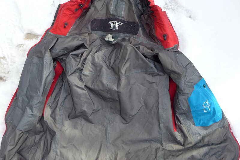 Inside alpha lt jacket detail