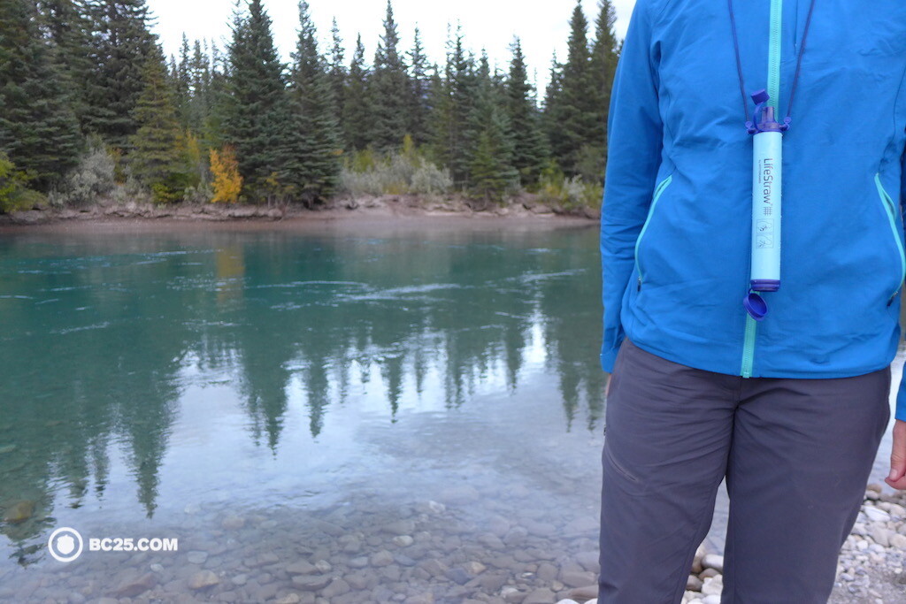 lifestraw personal water filter on a string bc25