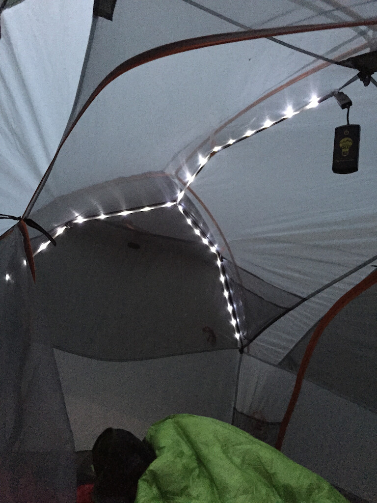 sewn-in mtnglo lighting system