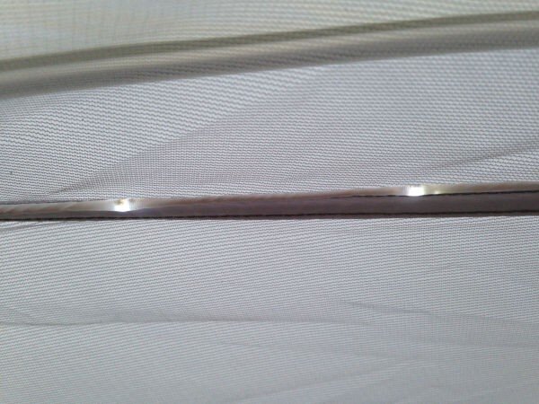 LED lighting embedded in tent fabric.