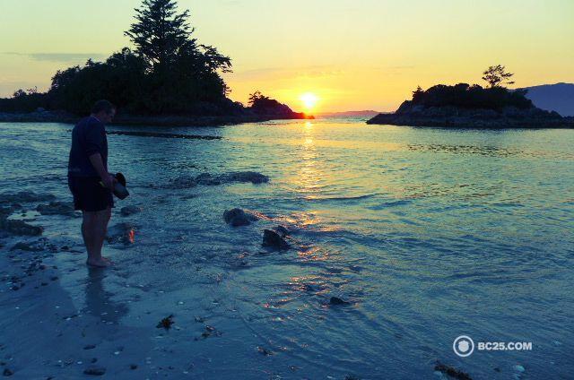 Nature lowers stress on a wild west coast beach. How can you not feel calm in this environment? 