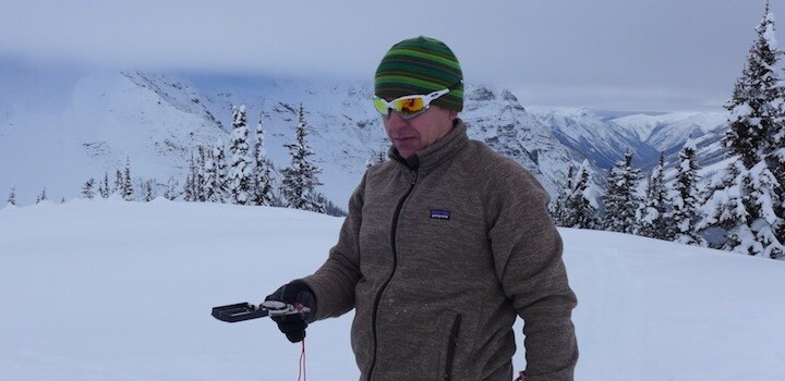 Mike layered up for the cold with a merino wool hat and Patagonia Better Sweater.