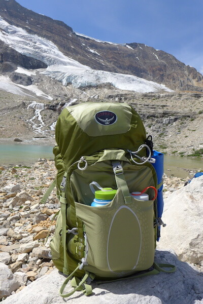 The Osprey Aura 50L at work in the mountains.