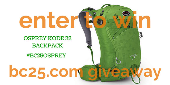 Enter to Win an Osprey Kode 32 Backpack in our October Giveaway