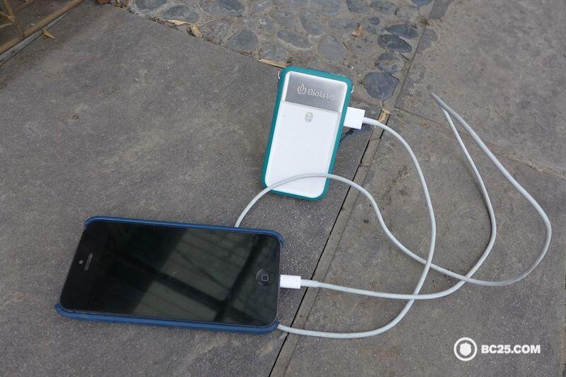 Use the PowerLight Mini to charge your cell phone. 