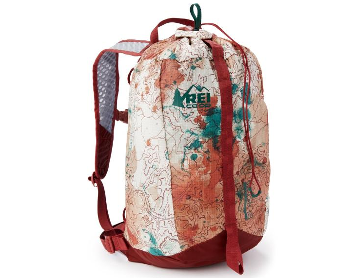 REI Co-op Flash 18 National Park pack in the Grand Canyon National Park map print