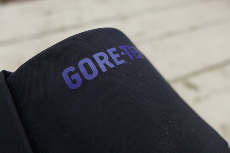 stingray pants gore-tex logo close up