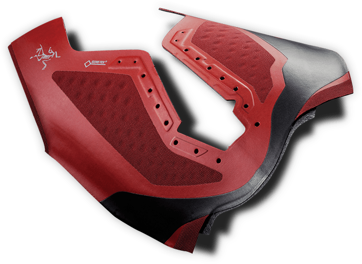 The one piece upper shown. Image from the Arc'teryx website.